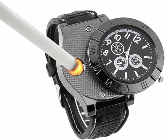 Military Style USB Lighter Watch for Men: Combining Utility and Fashion